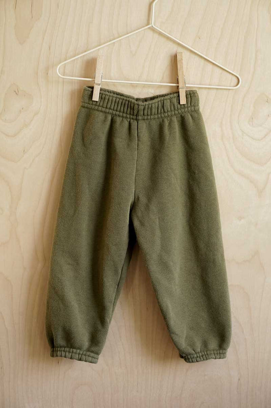 Green Fleece Sweatpants: 18mos