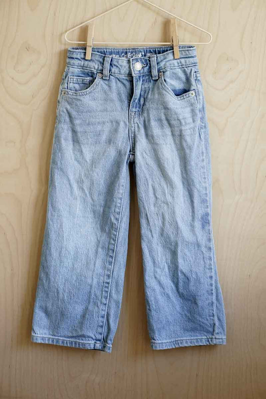 Light Blue Wide Leg Jeans: 8yr