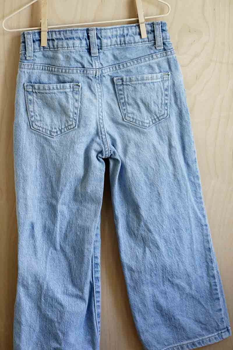 Light Blue Wide Leg Jeans: 8yr