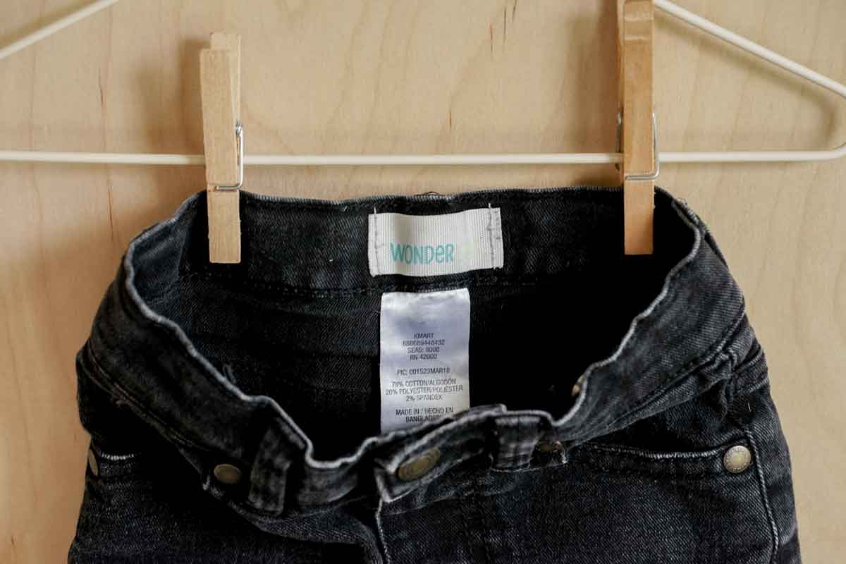 Faded Black Denim Jeans: 12mos