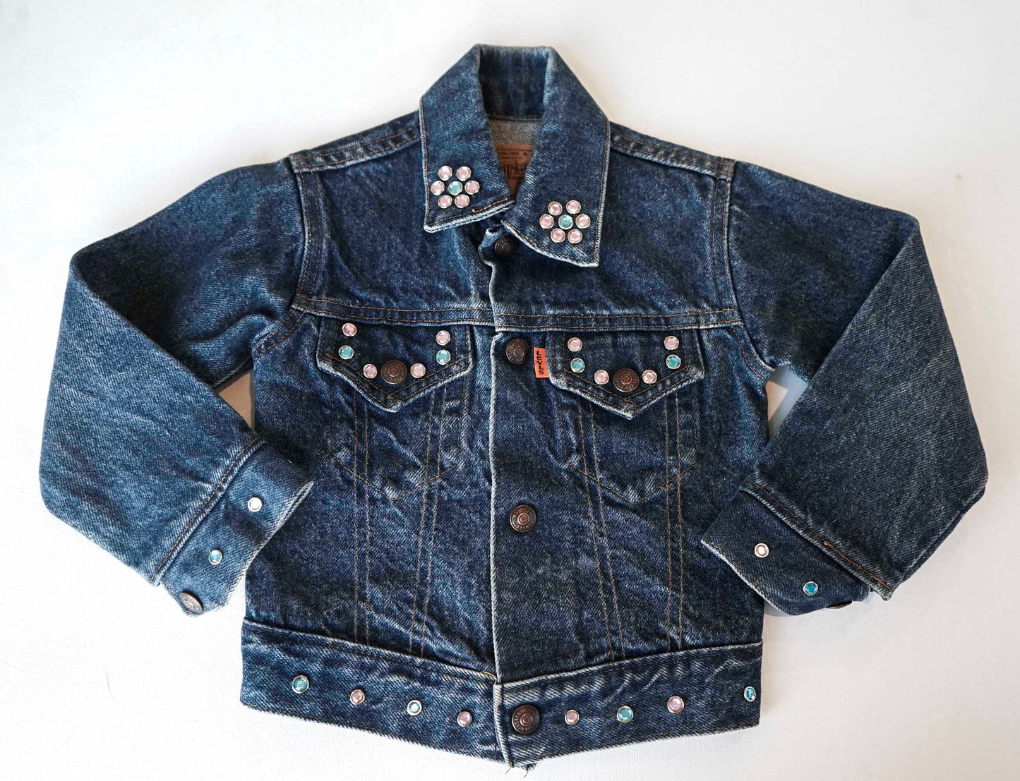 Vintage Bedazzled Jean Jacket: 4T