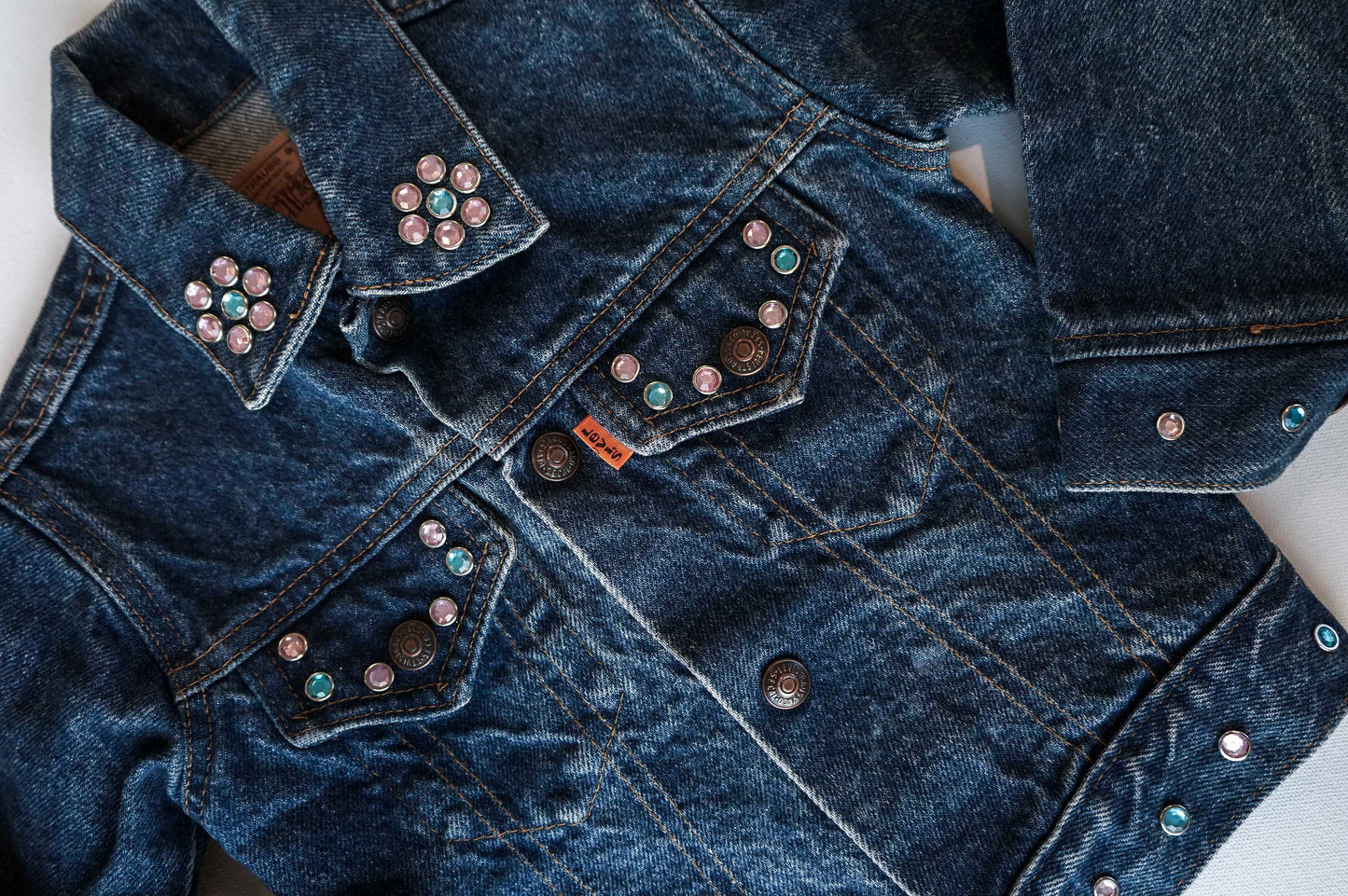 Vintage Bedazzled Jean Jacket: 4T