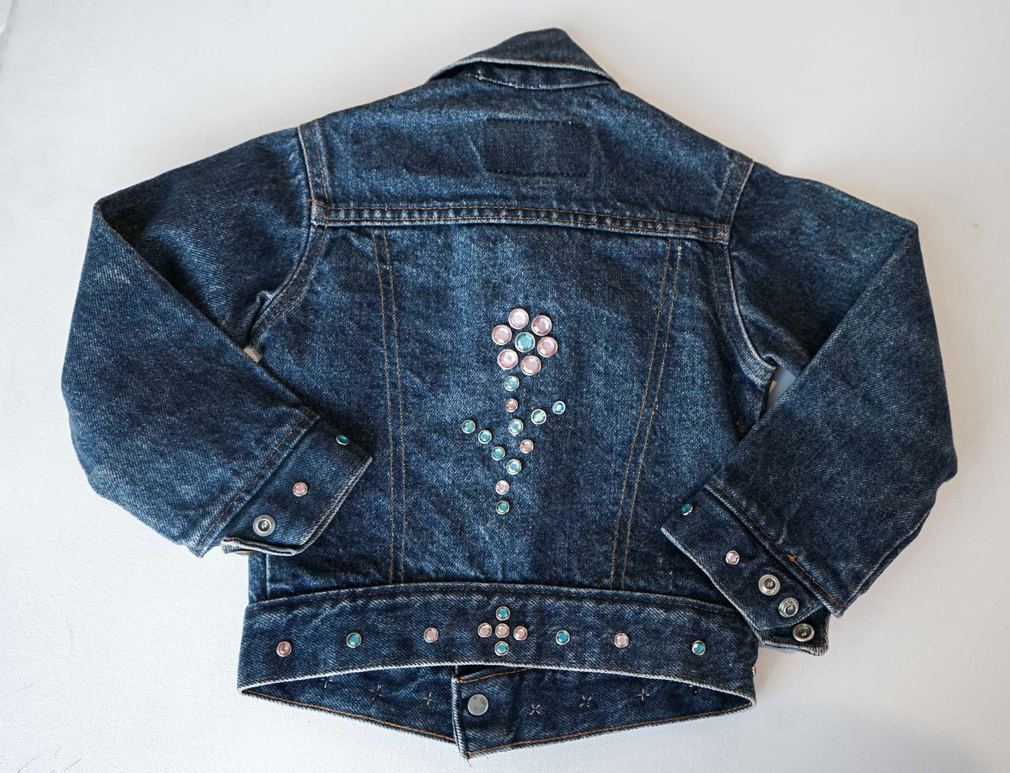 Vintage Bedazzled Jean Jacket: 4T