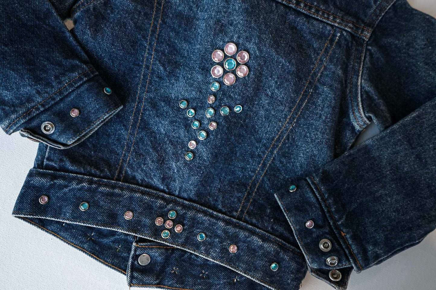 Vintage Bedazzled Jean Jacket: 4T