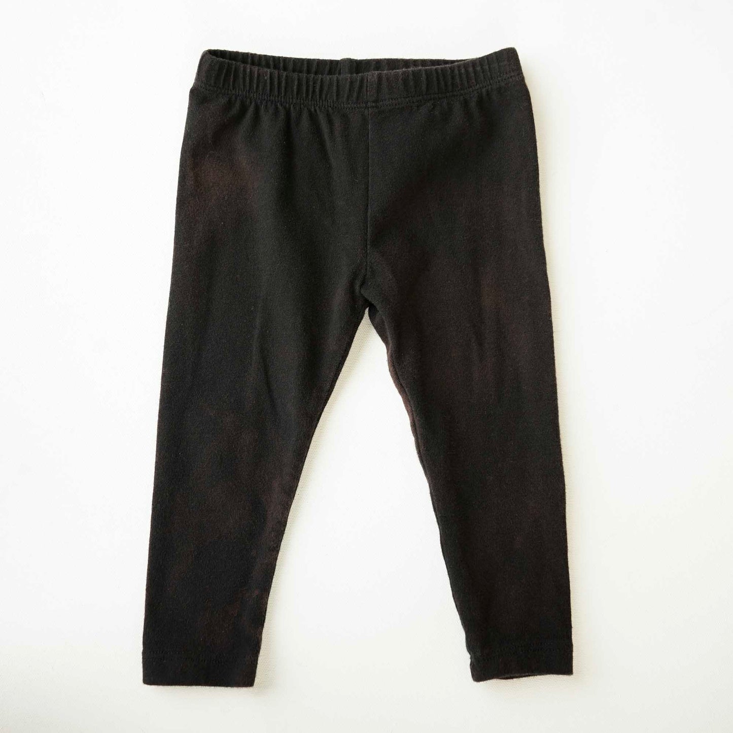 Black Bleach Distressed Leggings: 6-9mos